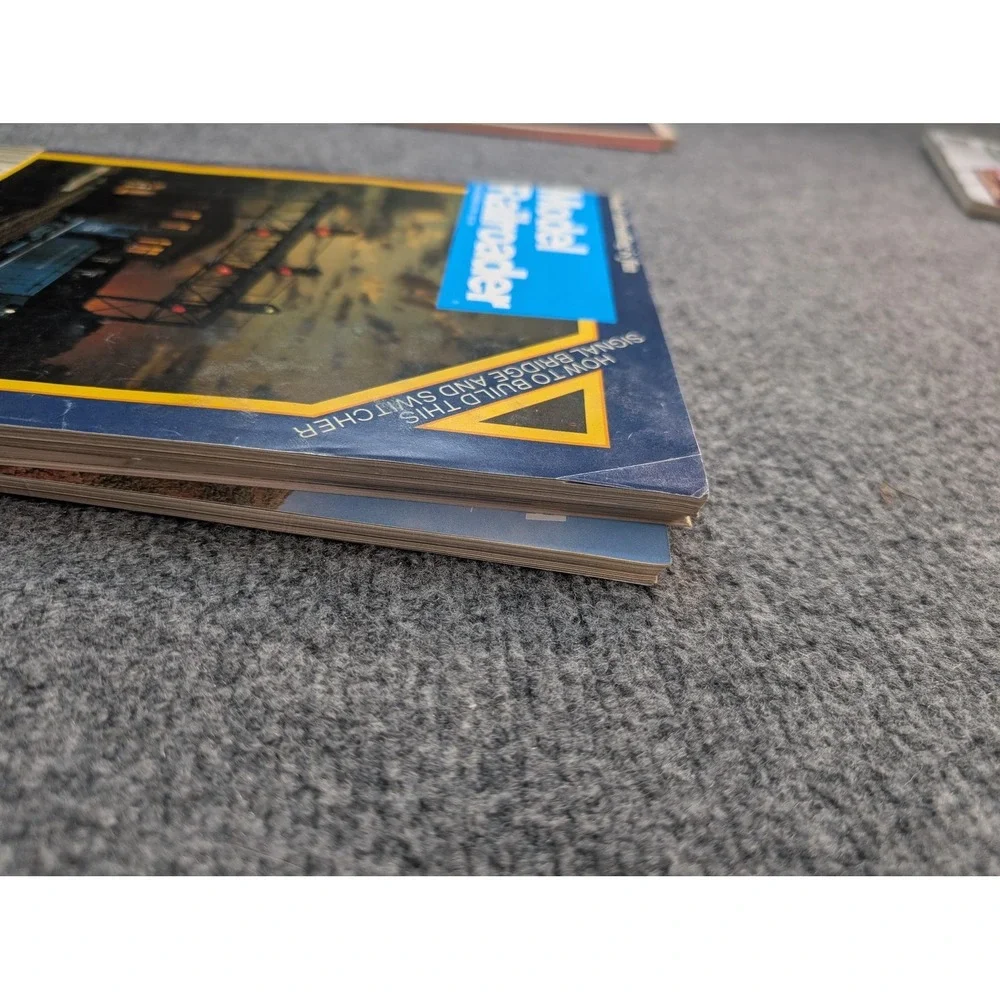 Vintage Model Railroader Kalmbach Lot Of 4 Blue Illustrated Magazines Issues‎